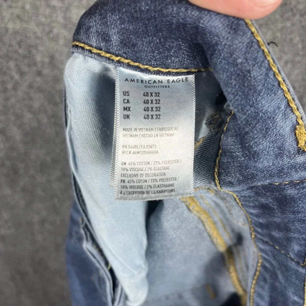 American‎ Eagle Original Bootcut Jeans Mens 40 Blue Ne(x)t Level Flex Denim